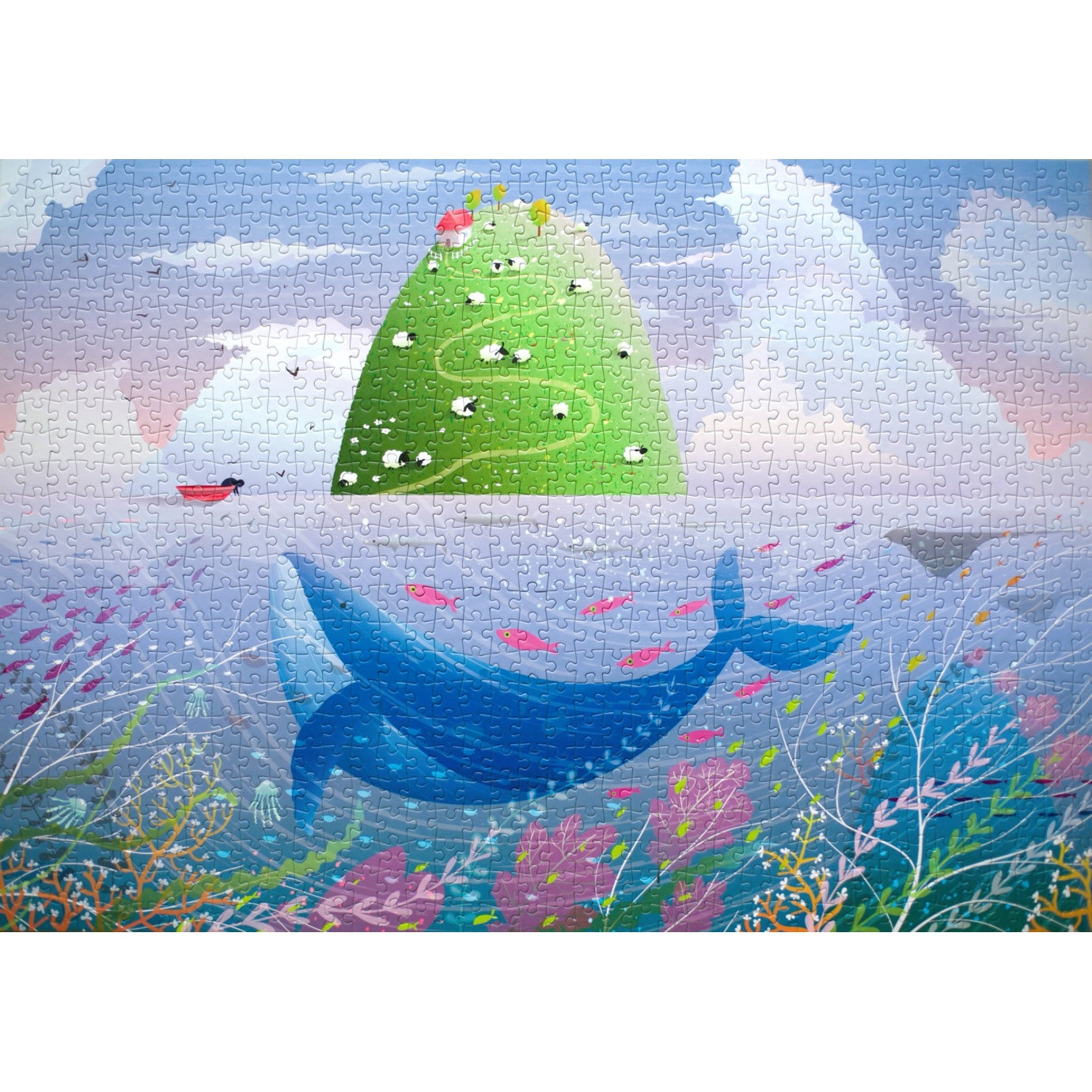 Puzzle 1000 pièces - L'ILE AUX MOUTONS