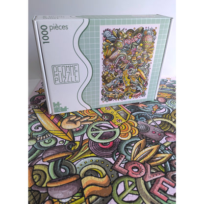 Puzzle 1000 pièces - PEACE AND LOVE
