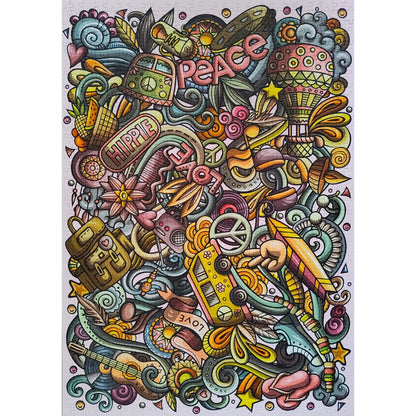 Puzzle 1000 pièces - PEACE AND LOVE