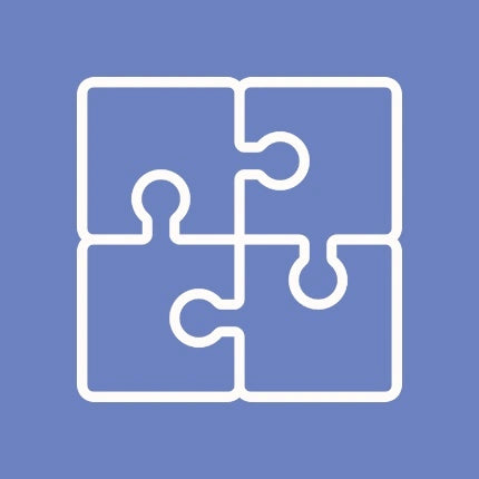 icône de pièces de puzzle emboitées