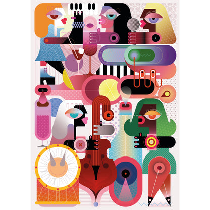 Puzzle 1000 pièces - JAZZ BAND GIRLS