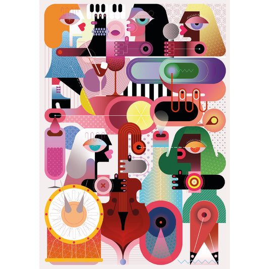 Puzzle 1000 pièces - JAZZ BAND GIRLS
