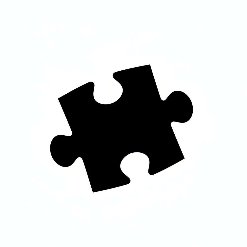 icône d'une pièce de puzzle noire