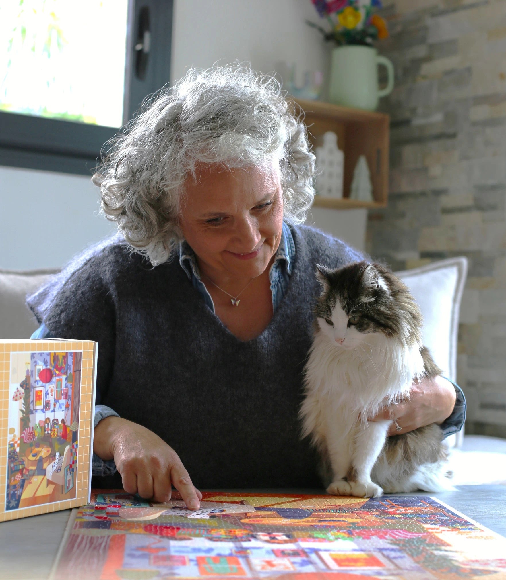 Photo portrait de la créatrice de P comme puzzle