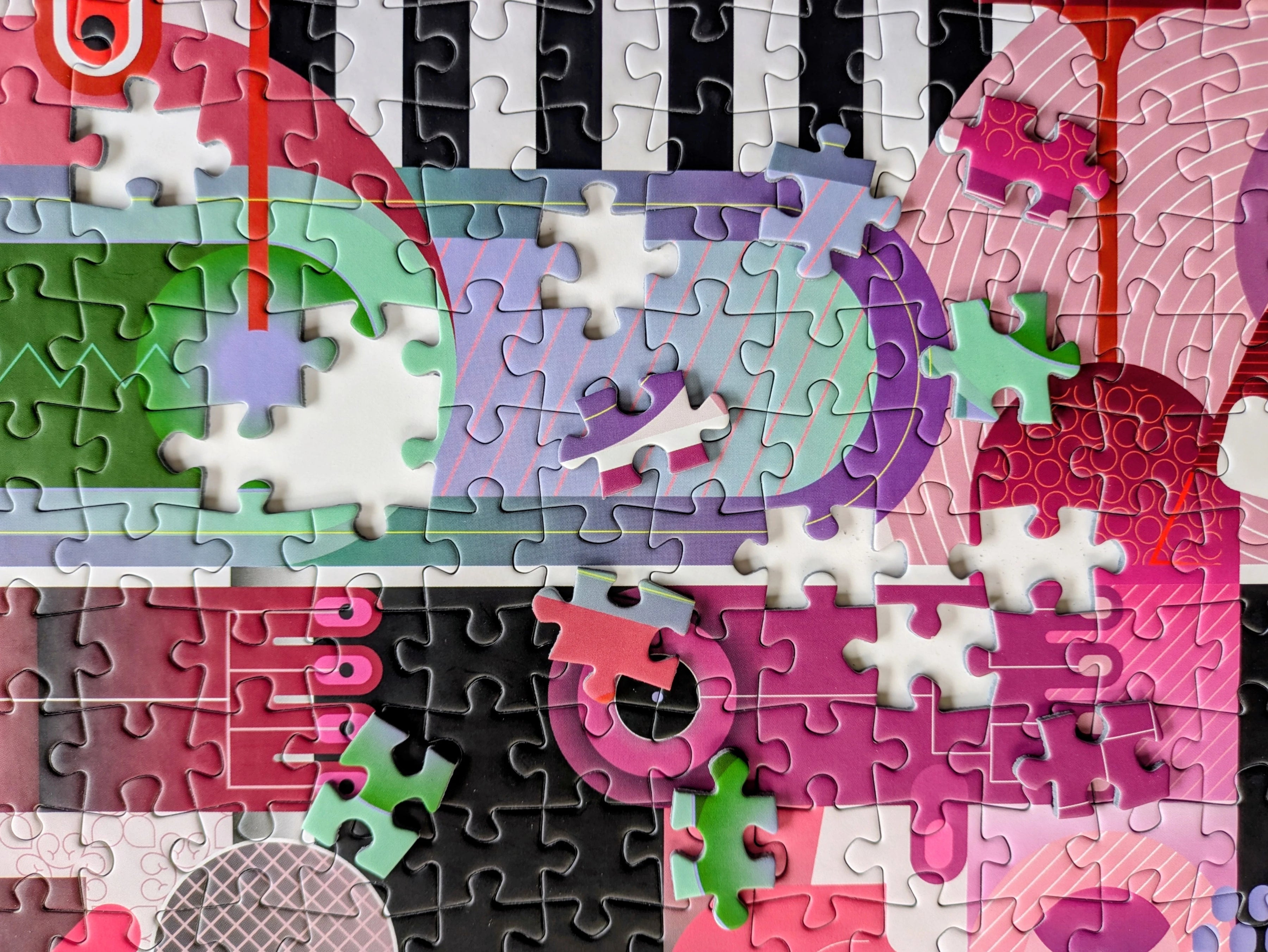 photo gros plan du puzzle jazz band girls marque p comme puzzle