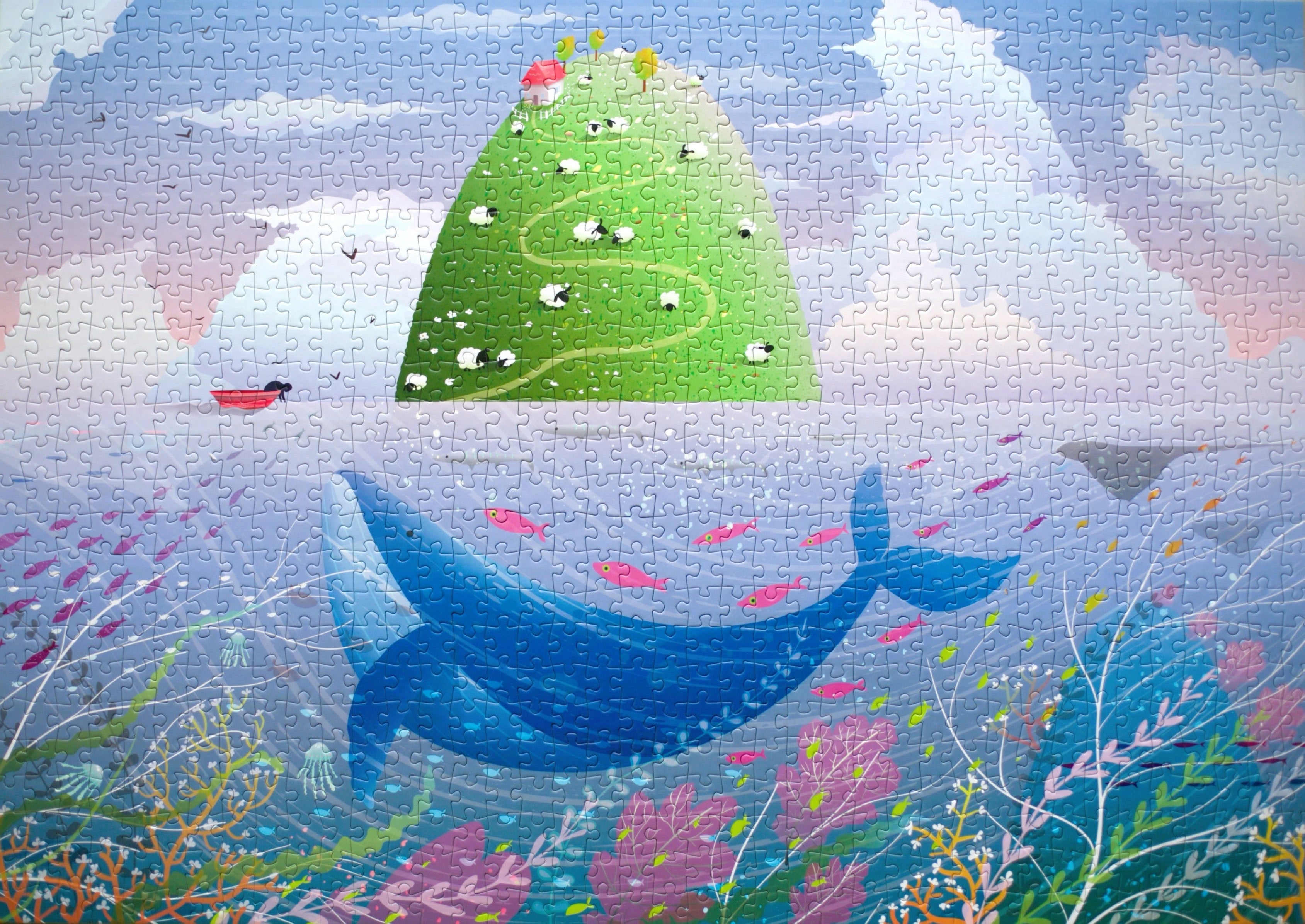 Image du puzzle l'île aux moutons marque P comme puzzle